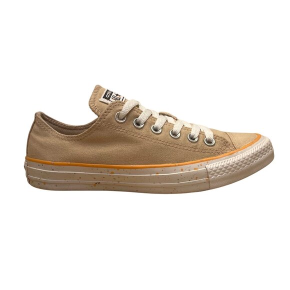 Converse All Star Women’s Light Brown Canvas Speckled Low Top Sneakers Size 7 - Picture 1 of 8